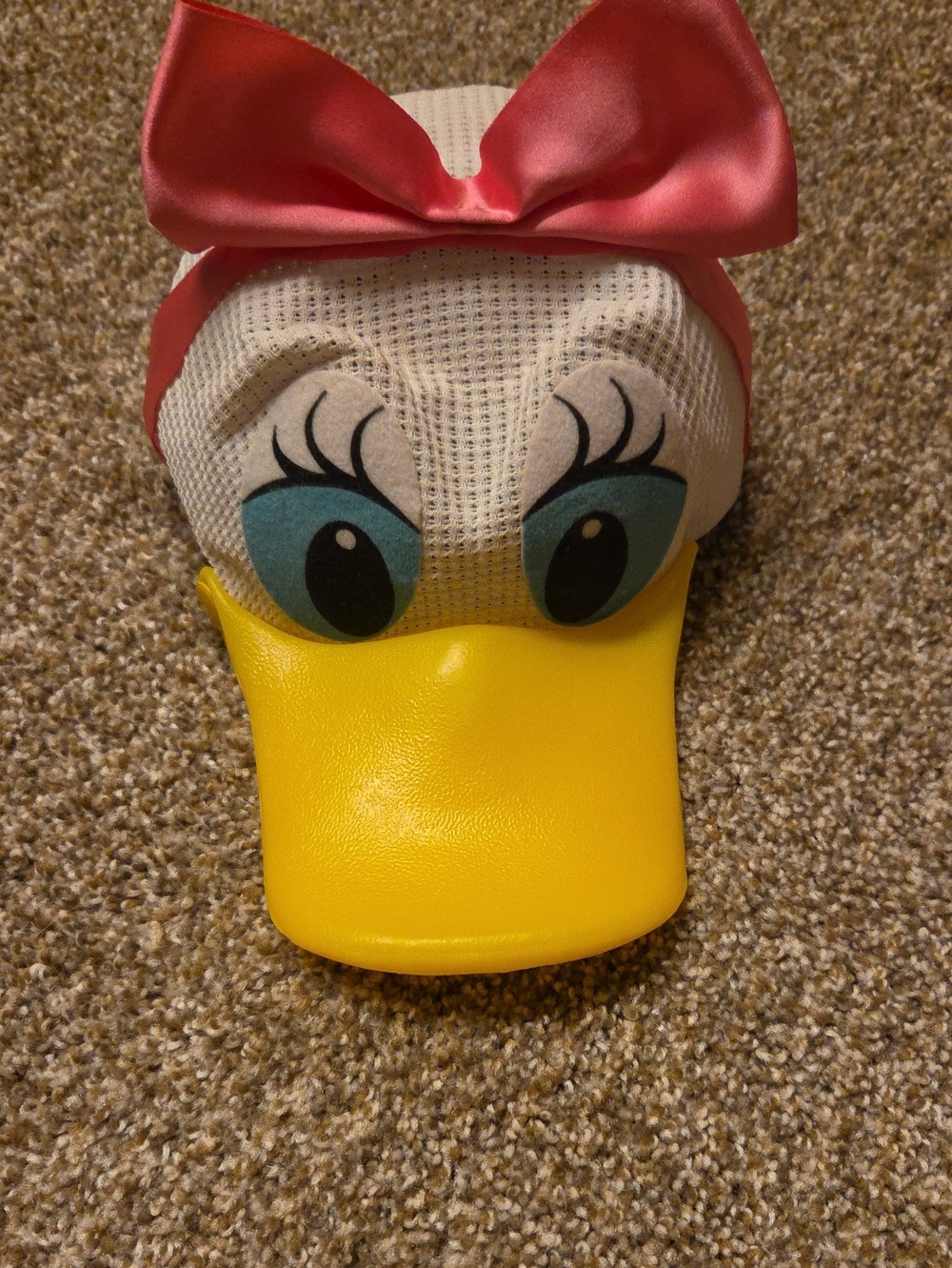Disney Daisy Duck  Beak Cap with Pink Bow